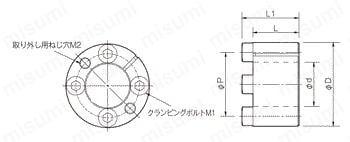 POSI LOCK D PSL-Dモデル外形図