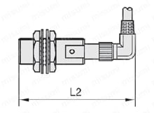 シリンダ形直流2線式AC/DC共用近接センサ　外形図（注-2）