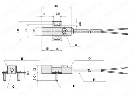 FL2S-4J6HD | 角型直流2線式近接センサ | アズビル | MISUMI(ミスミ)