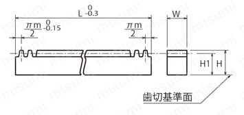KF5-1500 | KFラックギヤ（両端面仕上済） | 片山チエン | MISUMI(ミスミ)