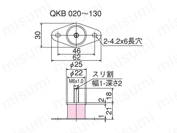 QKA070 | ソフトシリコン防振ゴム | 倉敷化工 | MISUMI(ミスミ)