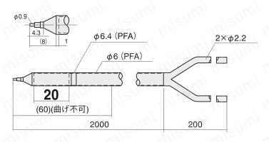 タンク挿入形ファイバ 外形図02
