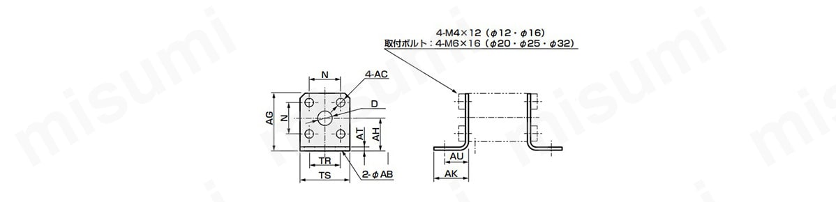 SSD-LB2-32 | SSD用金具 フート | ＣＫＤ | MISUMI(ミスミ)