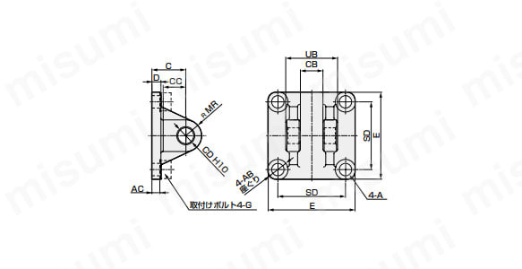 SSD-CB2-16 | SSD用金具 二山クレビス | ＣＫＤ | MISUMI(ミスミ)