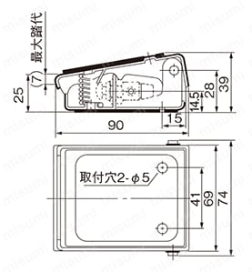 制御機器TACエアバルブラインバルブ操作用アクチュエータ 外形図34F