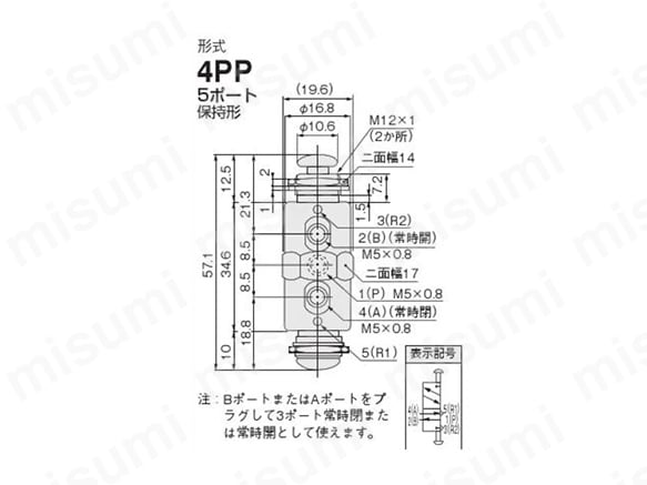 4PPの寸法図