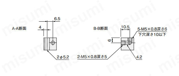 MBF10の寸法図B