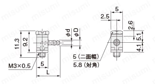 補助機器TAC継手UEFシリーズ 外形図1