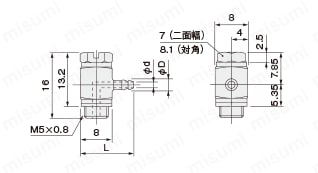 補助機器TAC継手UEFシリーズ 外形図2