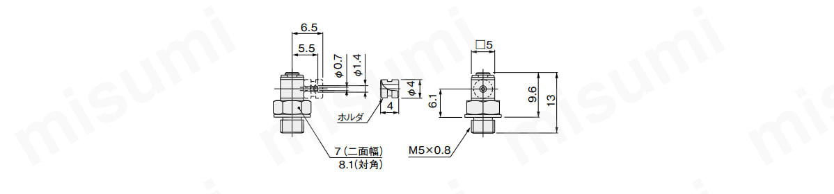 UER2BUの寸法図
