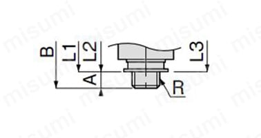 スピードコントローラ フリータイプの寸法図