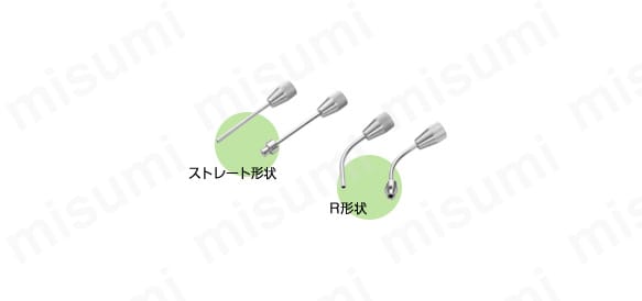 パッドホルダ形状を2タイプ用意。 用途に合わせ、従来のR形状に加えてストレート形状をラインナップに追加。 2タイプから選定可能に。