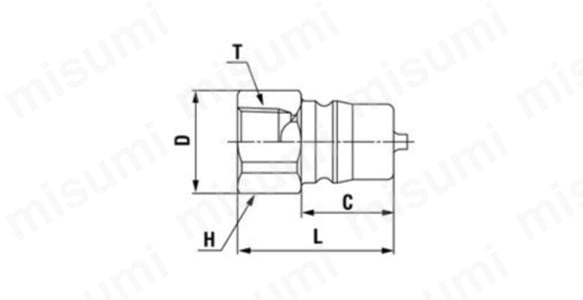 4HP-STL-FKM | HSPカプラ 鋼鉄 FKM HP型 | 日東工器 | MISUMI(ミスミ)