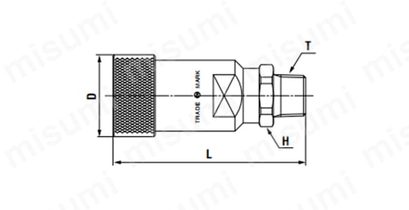 4HS-R-STL-NBR | HSPカプラ 鋼鉄 NBR HS-R型 | 日東工器 | MISUMI(ミスミ)