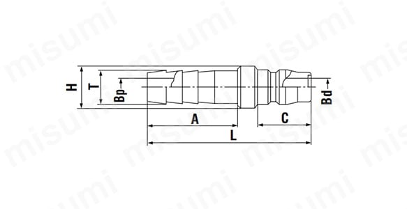 40PH-STL | ハイカプラ小口径 鋼鉄 PH型 | 日東工器 | MISUMI