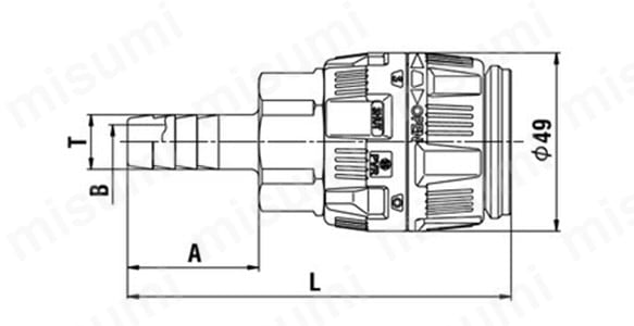 パージハイカプラ PVR型 亜鉛合金 SH型（ホース取付用） | 日東工器