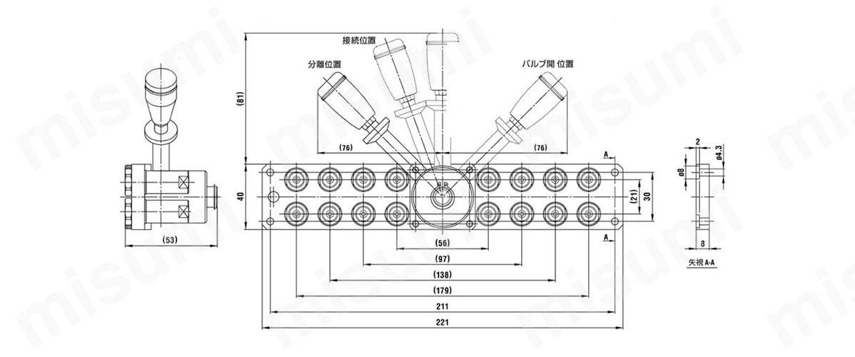 マルチカプラシステム MAM型 真ちゅう 16ポート型 ソケット | 日東工器