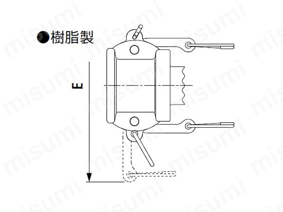 レバーロックカプラ 樹脂 プラグ L-PD型（プラグ用キャップ） | 日東工