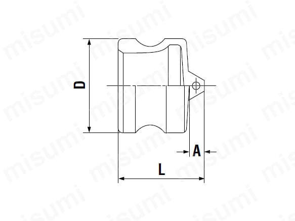 レバーロックカプラ 銅合金 L-SD型（ソケット用キャップ） | 日東工器