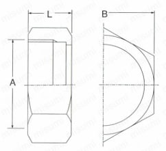 六角ナット（大） 外形図1