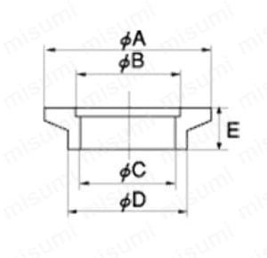 SUS304製 KFフランジ 外形図01