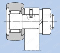 保持器付きカムフォロア KR 取付け5