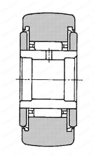 保持器付ローラフォロア NATR 外形図NATR ‥LL形