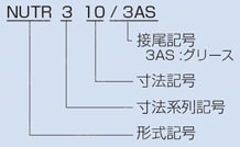 複列円筒ころ形ローラフォロア NUTR 注文例