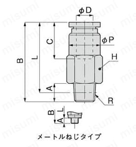 TSSシリーズの寸法図