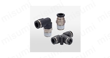 樹脂 : PBT、金属 : 黄銅+NIメッキ、シールゴム : NBR