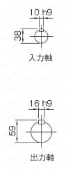 Sシリーズ W・WP形 WP135軸詳細図