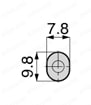 単体タイプ 管形 ストレートタイプ 大気開放 φ4㎜開放リング外形図