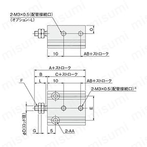 複動形（センサシリンダ） MBDAS4.5・6・8・10 