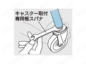 取付方法（キャスター取付専用板スパナ）