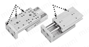 取付け穴はヘリサート入り( Φ6(直径6mm)は除く)：取付け穴はヘリサートにより強化されている