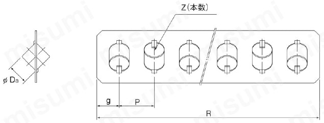 ＴＨＫ　クロスローラーガイドＶＲ形（ＶＲ１）　ＳＵＳ製　３０ｍｍ VR1M-30HX7Z - 2