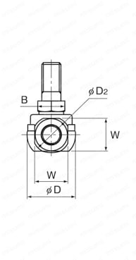 リンクボール ホルダ部めねじ BL、BL-A形 外形図2
