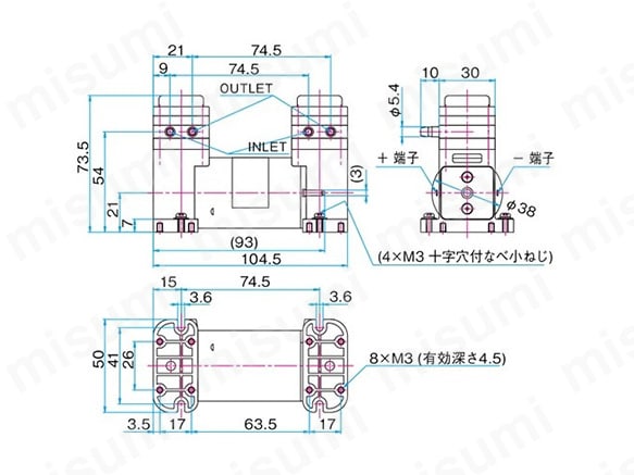 液体ポンプ小型液体ダイヤフラムポンプ DPEシリーズ | 日東工器 | MISUMI(ミスミ)