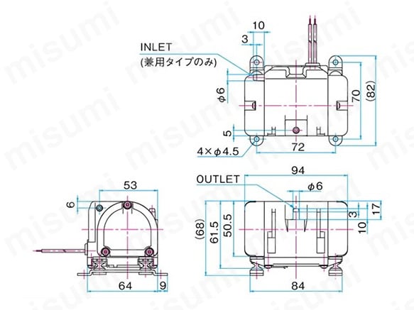 ダイヤフラム真空ポンプ（コンプレッサ兼用） VCシリーズ | 日東工器