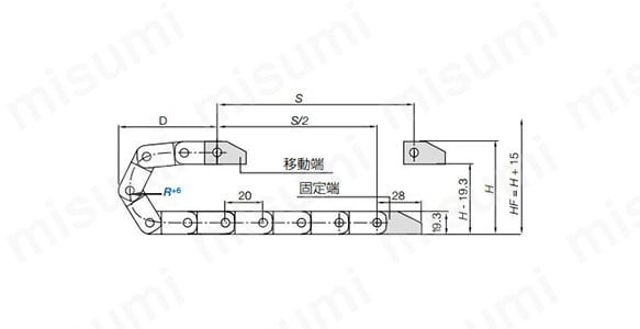 エナジーチェーン 小型タイプ（E2マイクロ） 08型:関連画像