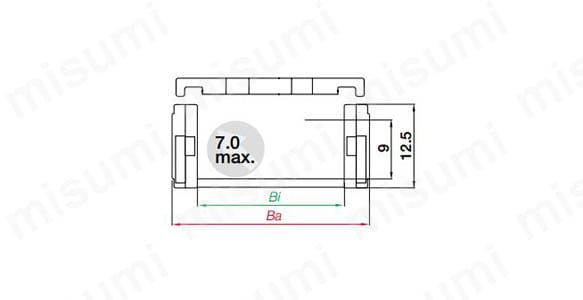 内のり高さ: 9mm ピッチ: 13mm リンク/m: 77（1,001mm） チェーン長さ※: S/2+K リンク数※: （S/2+K）÷ピッチ