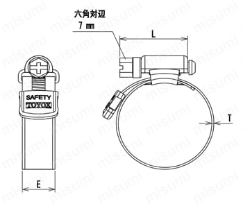 セーフティ セミステンレス FS型 外形図