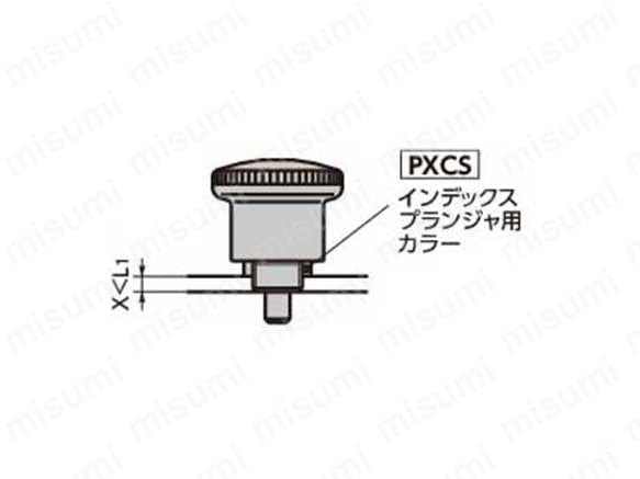 X＜L1の場合。 インデックスプランジャ用カラーPXCSで固定。
