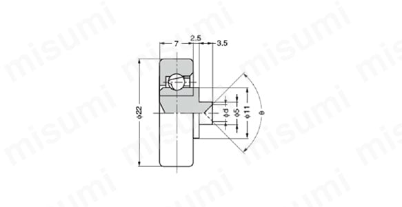 DR-22-AH2.5の外形図