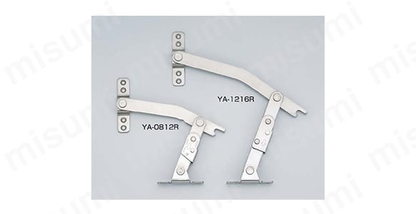LAMP ステンレス鋼製ロック付重量扉用ステー YA-0812型・YA-1216型　製品仕様
