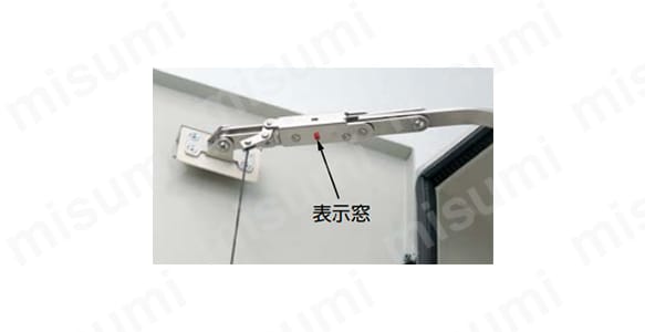 LAMP ステンレス鋼製ロック付重量扉用ステー YA-2020W型 ワイヤー付 PAT 製品仕様02