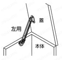 SUS製ロータリーステー（左右あり）_S-91/S-92/S-93 取付例