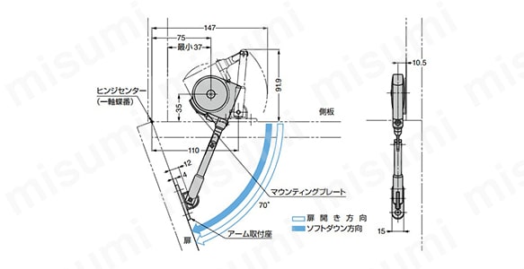 ソフトダウンステー SDS-400-W:関連画像