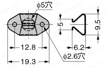 BI-FIX ファスナー サイズ08 外形図5