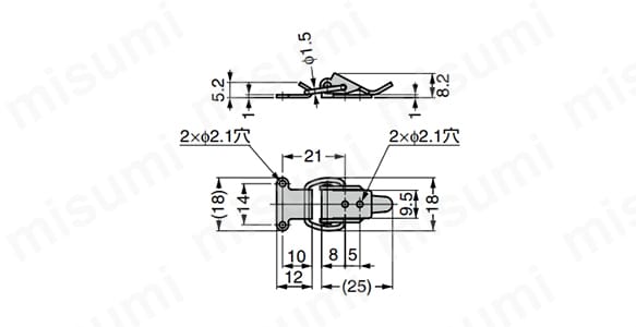 P32 | セミファスナー P型 | スガツネ工業 | MISUMI(ミスミ)